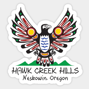 Neskowin, Oregon Hawk Creek Hills Sticker